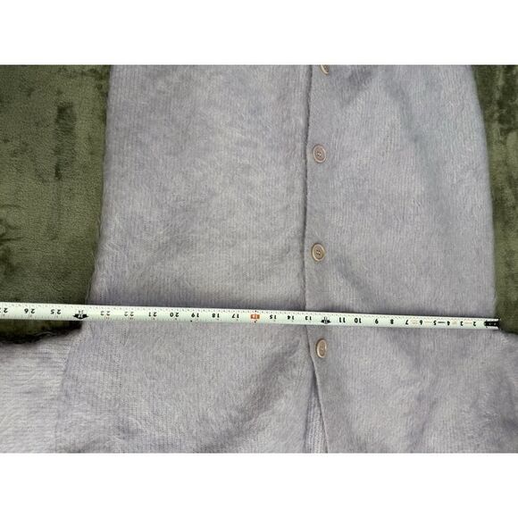 NWOT LONGLINE OVERSIZED MOHAIR CARDIGAN LILAC XS/S - Picture 10 of 15